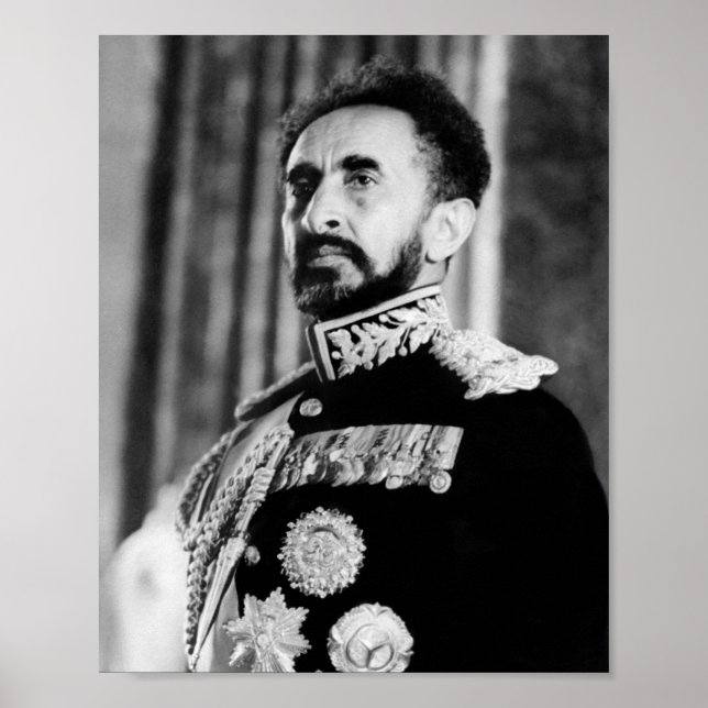 Haile Selassie Lejonare Rasta Solomon Jah Rastafar Poster (Framsidan)