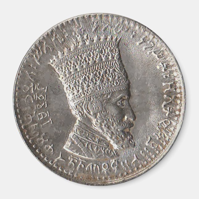 Haile Selassie Lord of Lords Classic Round Magnet (Framsidan)