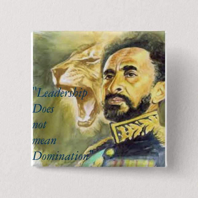 Haile Selassie mig: Citationstecken: Ledarskap Knapp (Framsida)
