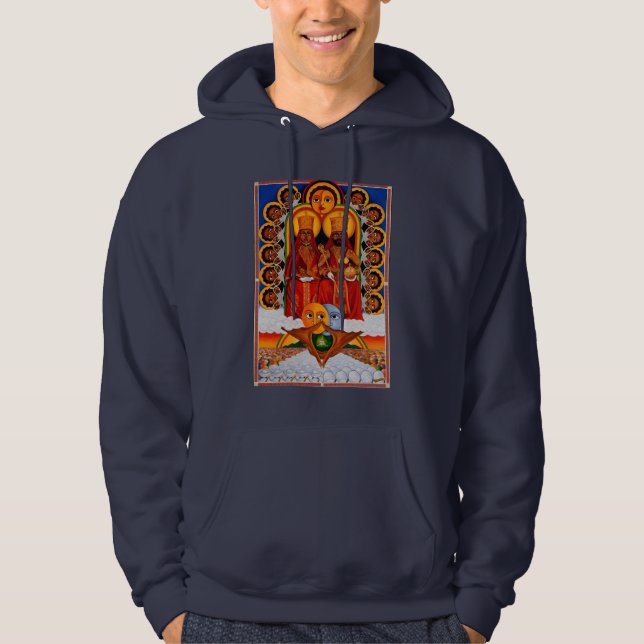 Haile Selassie Modern Art Shirt Jah Rastafari Root Hoodie (Framsida)
