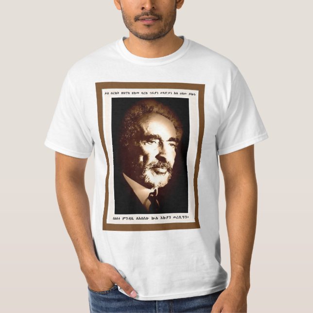 Haile Selassie porträttskjorta Tee (Framsida)