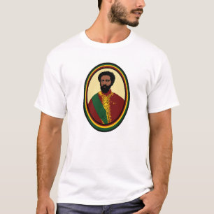 Haile Selassie Rasta Reggae Etiopien Jamaica Tee