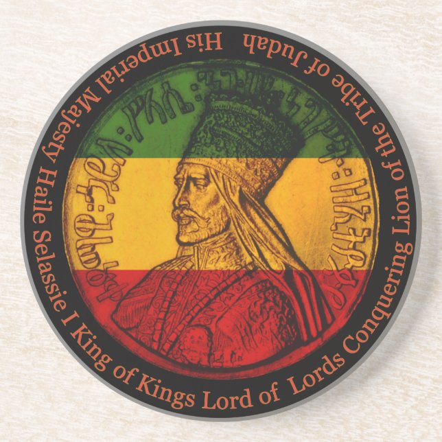 Haile Selassie Rasta Underläggs Underlägg (Framsidan)