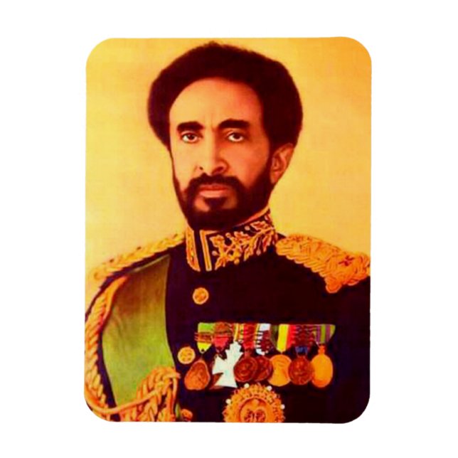 Haile Selassie - Rastafara - Reggae Rasta Magnet (Vertikal)