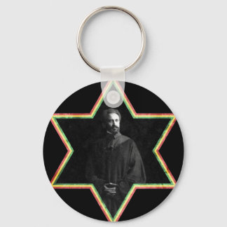 Haile Selassie Star of David Nyckelring