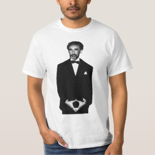 Haile Selassie svart & vitfotoskjorta T-shirt