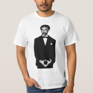 Haile Selassie svart & vitfotoskjorta T-shirt