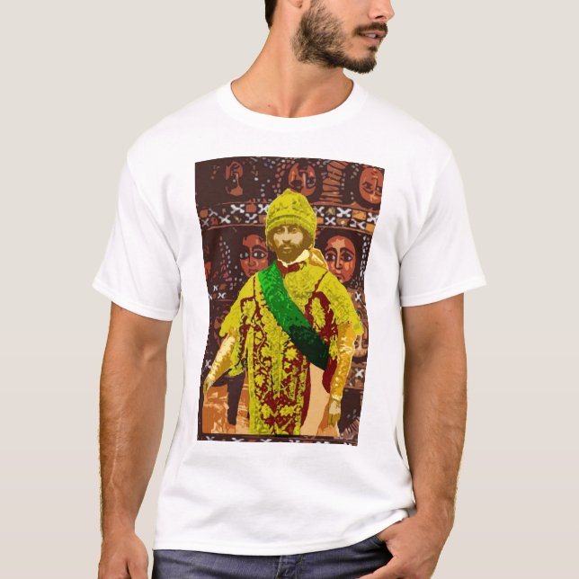 Haile Selassie T-tröja Tee Shirt (Framsida)