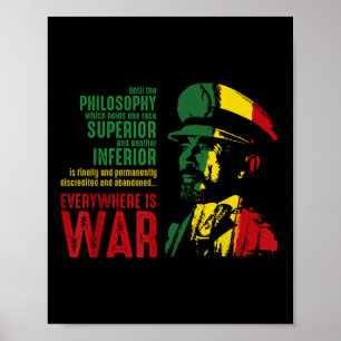 Haile Selie Tal Krig Judah Lejon Shirt Jah Bless Poster
