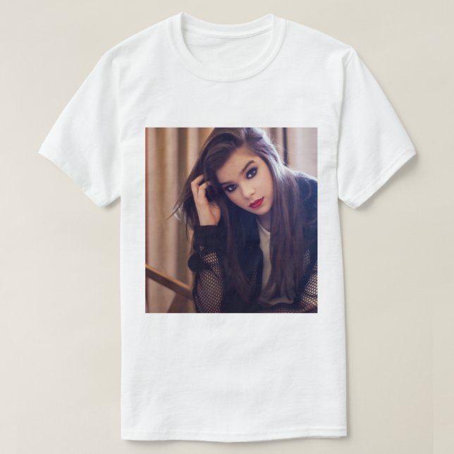 Hailee Steinfeld 2 Sleeveless Top T Shirt (Design framsida)