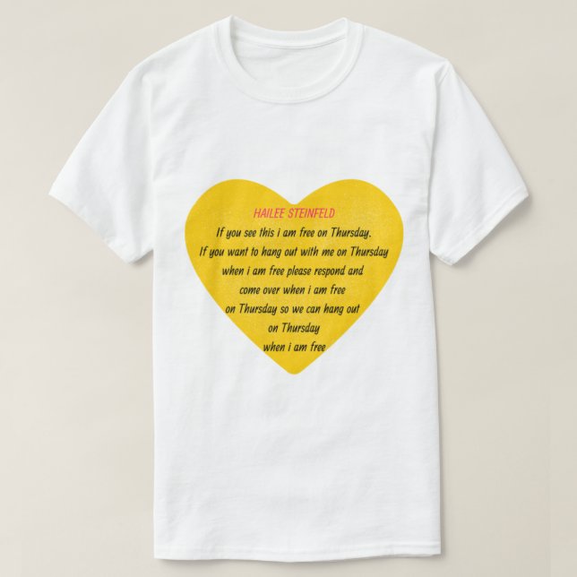 Hailee Steinfeld Shirt och Hailee Steinfeld Hoodie T Shirt (Design framsida)