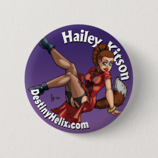 Hailey Kitson - den röda drakeklänningen knäppas Knapp