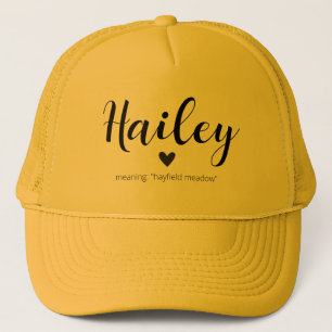 Hailey Namn betyder minimala moderna Neutralter fl Keps