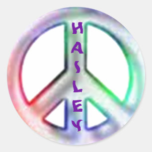Hailey Peace Stickers Runt Klistermärke