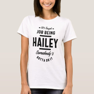 Hailey Personlig Namn Birthday T Shirt