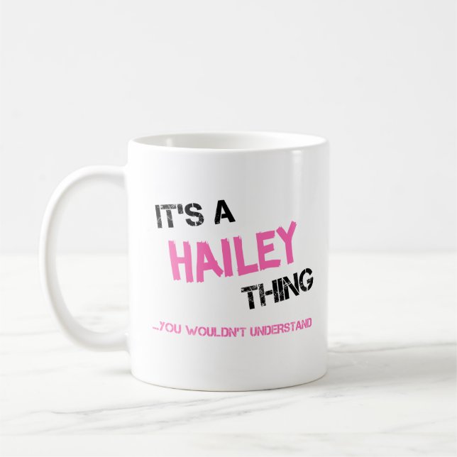 Hailey sak skulle du inte förstå namn kaffemugg (Vänster)