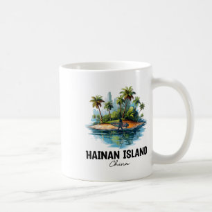 Hainan Island Kina Surfing Resa, Asien Turist V Kaffemugg