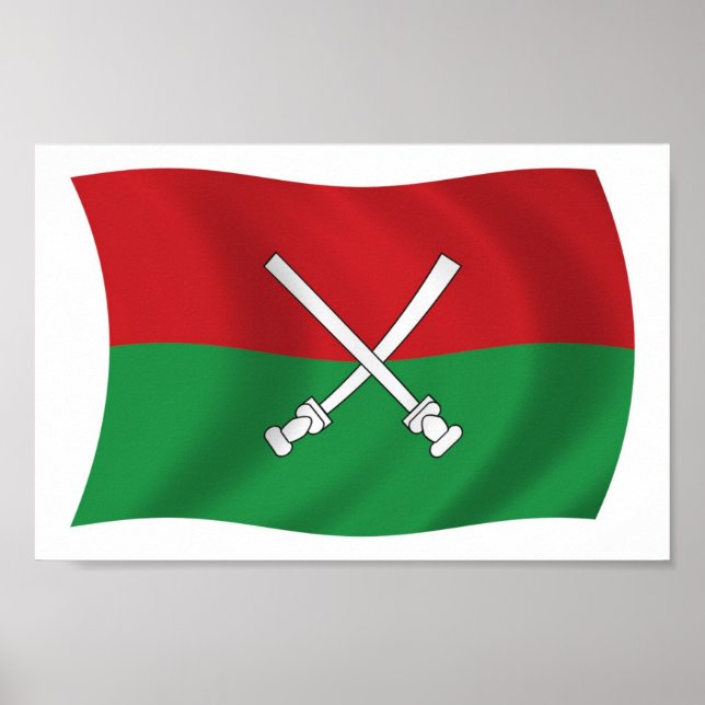 Hainan Li & Miao Flagga Poster Skriv ut (Framsidan)