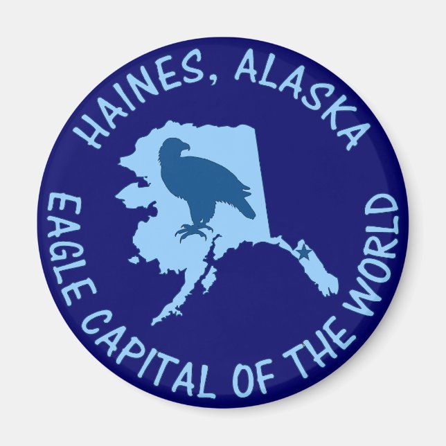 Haines, Alaska Eagle Capital of the World Magnet (Framsidan)