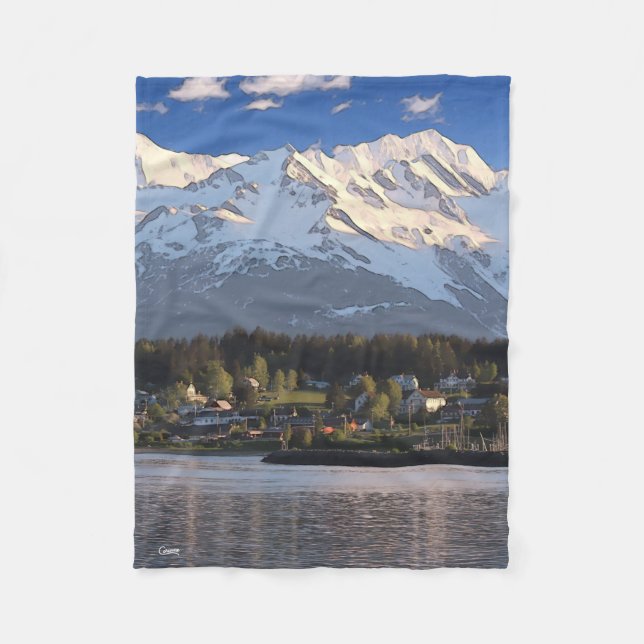 Haines, Alaska - Small Fleece Blanket (Framsidan)