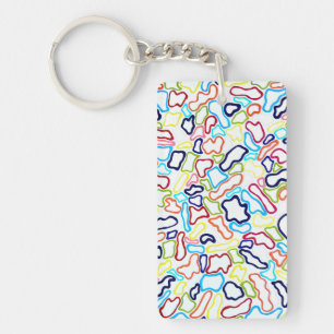 Hair Bands Acrylic Keychain Nyckelring