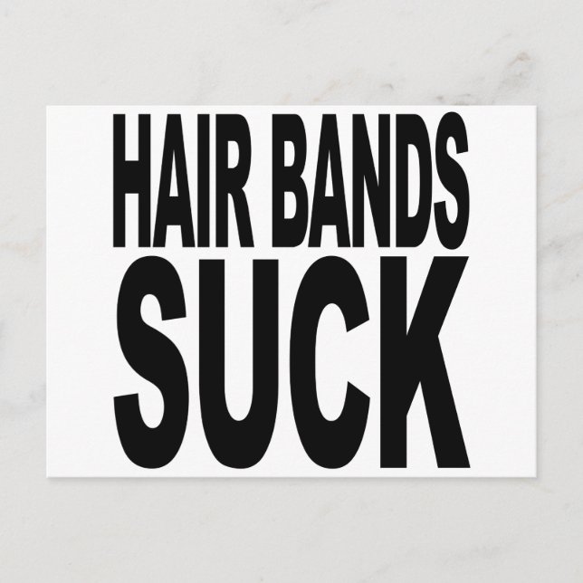 Hair Bands Suck Vykort (Framsida)