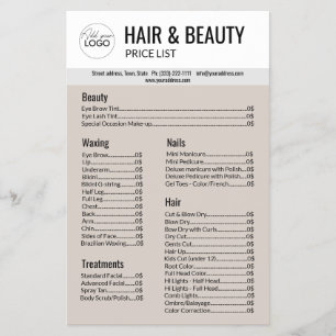 Hair Beauty Body Vax Maniboypedicure Beige Grått Flygblad