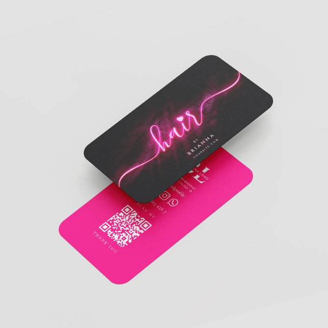 Hair Beauty Salon Hairstylist-skript Visitkort (Skapare uppladdad)