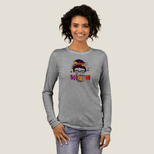 Hair Bun Halloween Resting Witch T Shirt