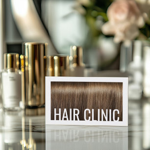 Hair Care Shiny & Silky Brown Hair Trendig Visitkort