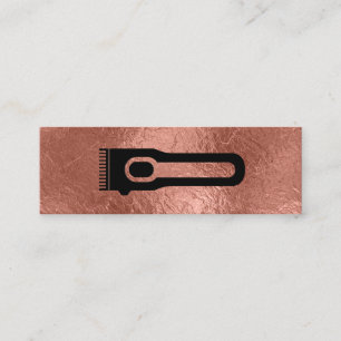 Hair Clipper Barber Stylist Ro Gold Foil Mini Visitkort