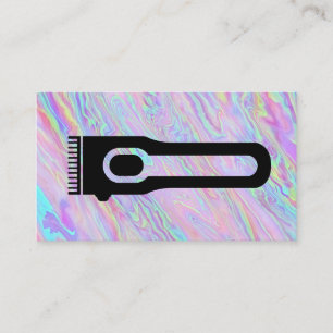 Hair Clipper Regnbågsvätska Visitkort