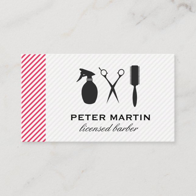 Hair Clippers | Barber Verktyg Visitkort (Framsida)