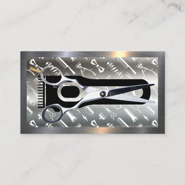 Hair Clippers | Sax | Barber Visitkort (Framsida)