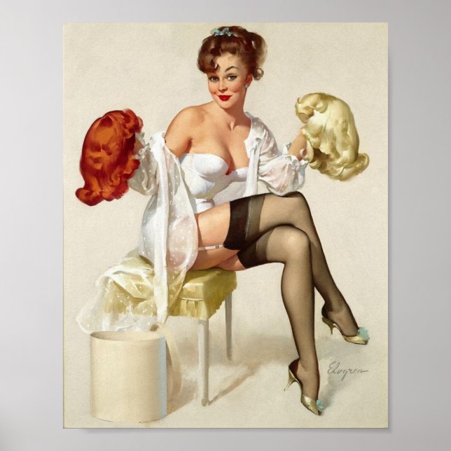 Hair Color Pin Up Poster (Framsidan)