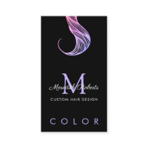 Hair Colorist Stylist Rosa Violet Monogram