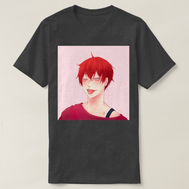 Hair Down Tendou Satori Rosa bg T Shirt (Design framsida)