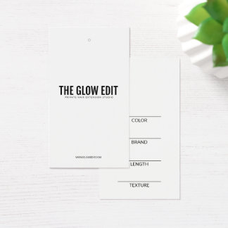 HAIR EXTENSION DETAIL MÄRKRE VISITKORT