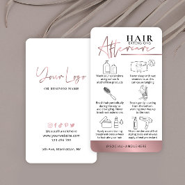 Hair Extensions Care Guide Ro Guld Lux Salon Visitkort