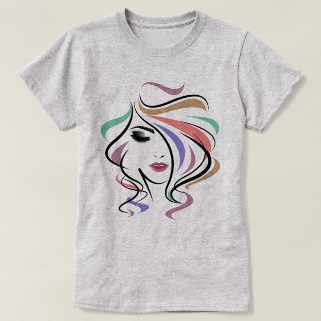 Hair Färg T-Shirt (Design framsida)