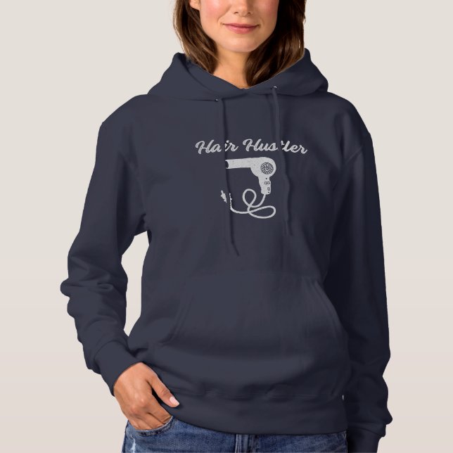 Hair Hustler Funny Hair Stylist Hairdressor T Shirt (Framsida)