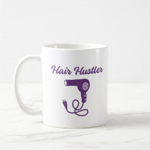 Hair Hustler Funny Lila Hair Stylist Kaffemugg