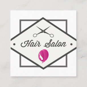 Hair-ikon Hair Salon Fyrkantigt Visitkort