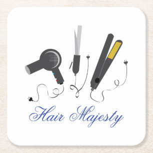 Hair Majestät Underlägg Papper Kvadrat