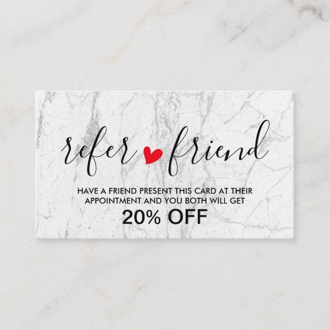 Hair & Makeup Artist Modern Marble Salon Referral (Framsida)