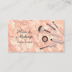 Hair & Makeup Artists, Ro Guld Marble, Vs 2 Visitkort
