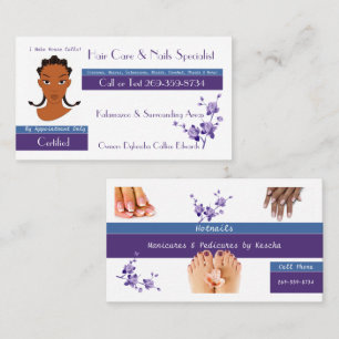 Hair & Nagel Specialist Visitkort