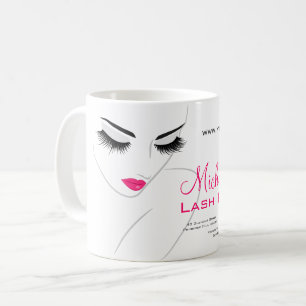 Hair och skönhet Lash Extension-firma Kaffemugg