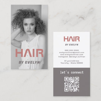 Hair Photo QR-Affärskort Visitkort