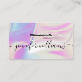 Hair Pin Snyggt Modern Holografik Hair Stylist Visitkort